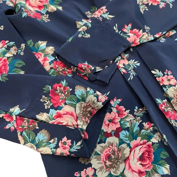 Vintage Cottagecore Floral Blouse w/ Lace Collar J&P Originals, Size 14 - Picture 3 of 7